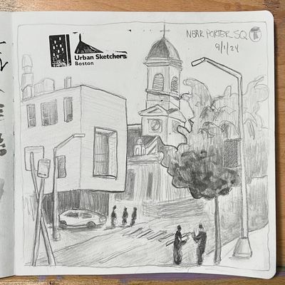 Porter square with @uskboston #graphite
