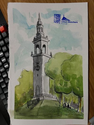 A sketch from a few weeks back with @uskboston at Dorchester Heights Monument
