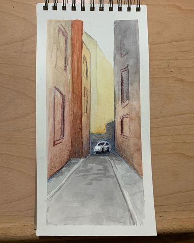 Boston alley #urbansketch @uskboston