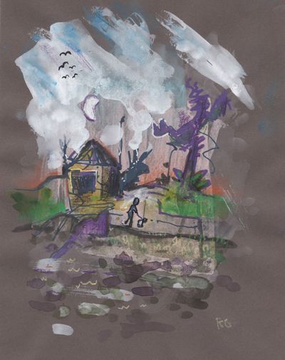 #doodle in #mixedmedia