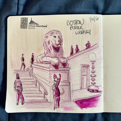 Great day drawing with @uskboston in @bplboston