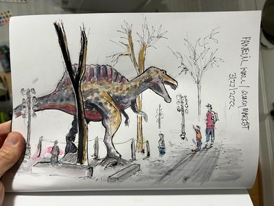#Dinosaur at #quincymarket
