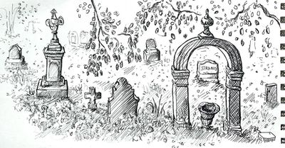 Sketch from Mount Auburn Cemetery #irbansketchers @uskboston