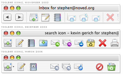 Thunderbird toolbar evolution